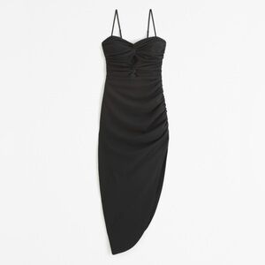 Abercrombie & Fitch Black Asymmetrical Dress